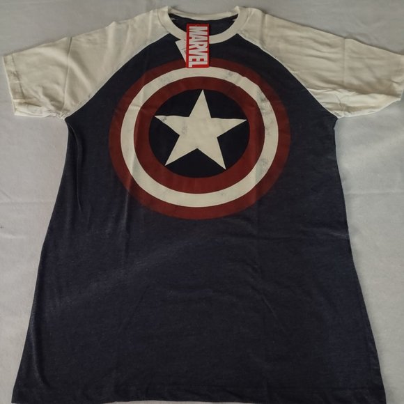 Mens Crew Neck Short Sleeve Captain America Big and Tall SIZE LT - Picture 3 of 11